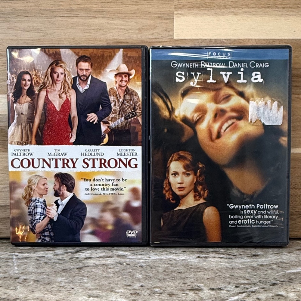 2‑DVD Gwyneth Paltrow Film Bundle • Sylvia New • Country Strong Pre Owned